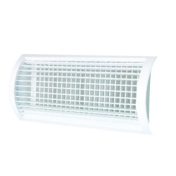 Grille de ventilation universelle graphite 175 x 215mm distance